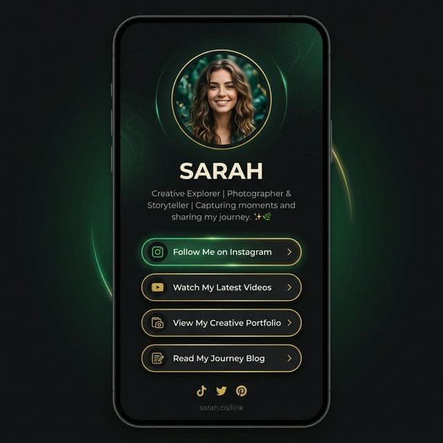 AnyTo bio page preview